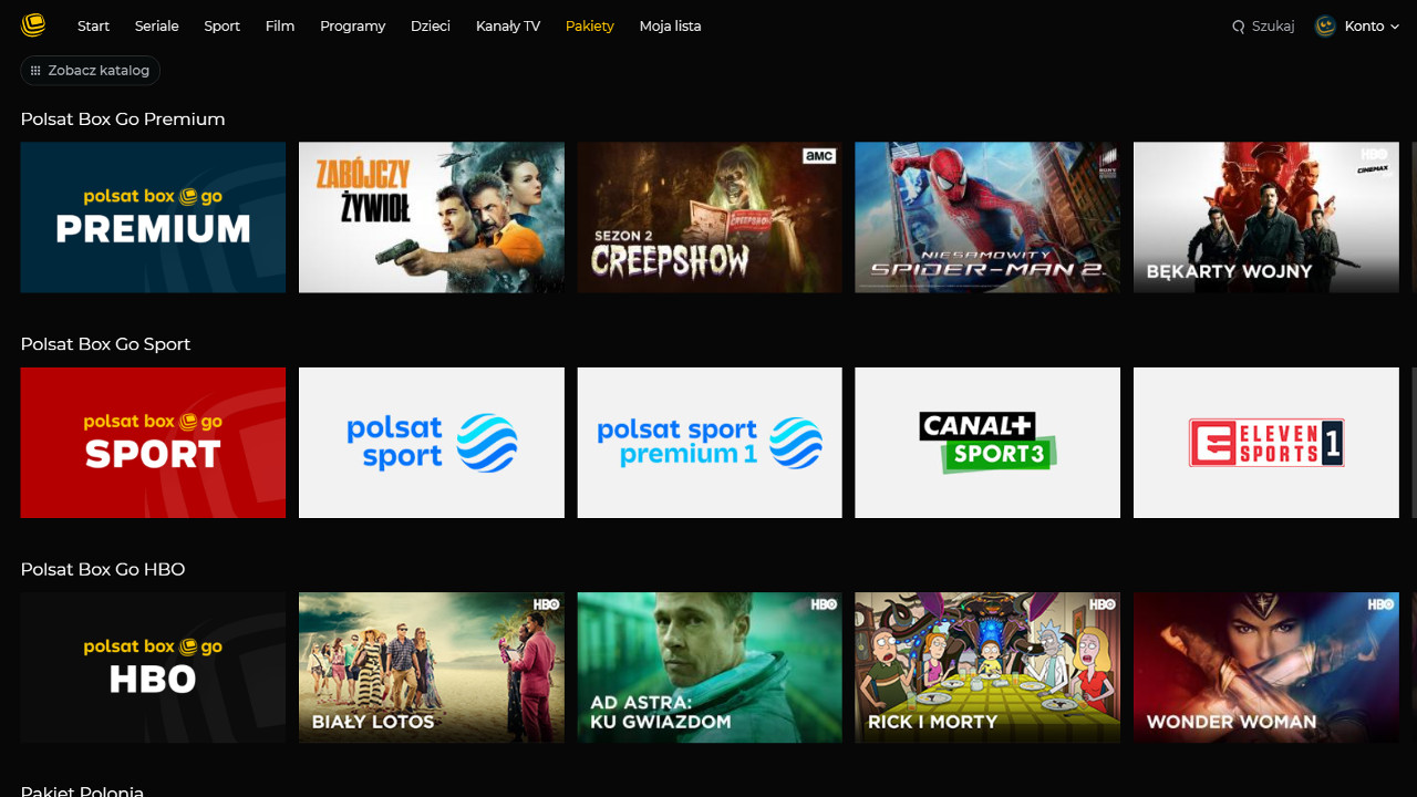 Polsat Box Go jak kupić pakiet lub film? tvpolsat.info