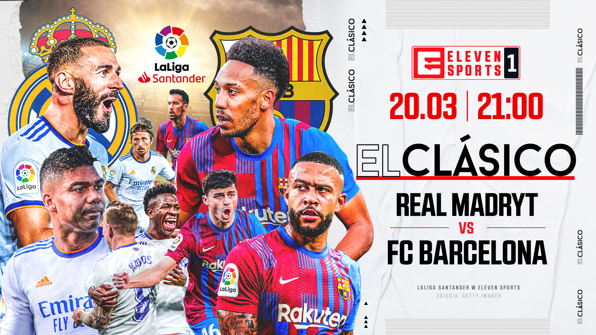 El Clasico w niedzielę w Eleven Sports 1