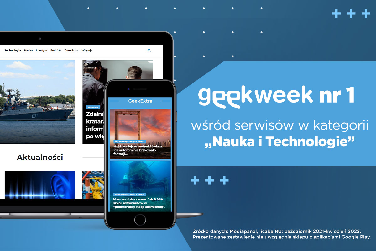 Geekweek este cel mai faimos site de „știință și tehnologie” din Polonia