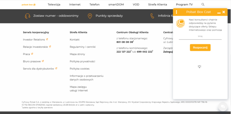 Infolinia, czyli jak nawiązać kontakt z konsultantem w Polsat Box