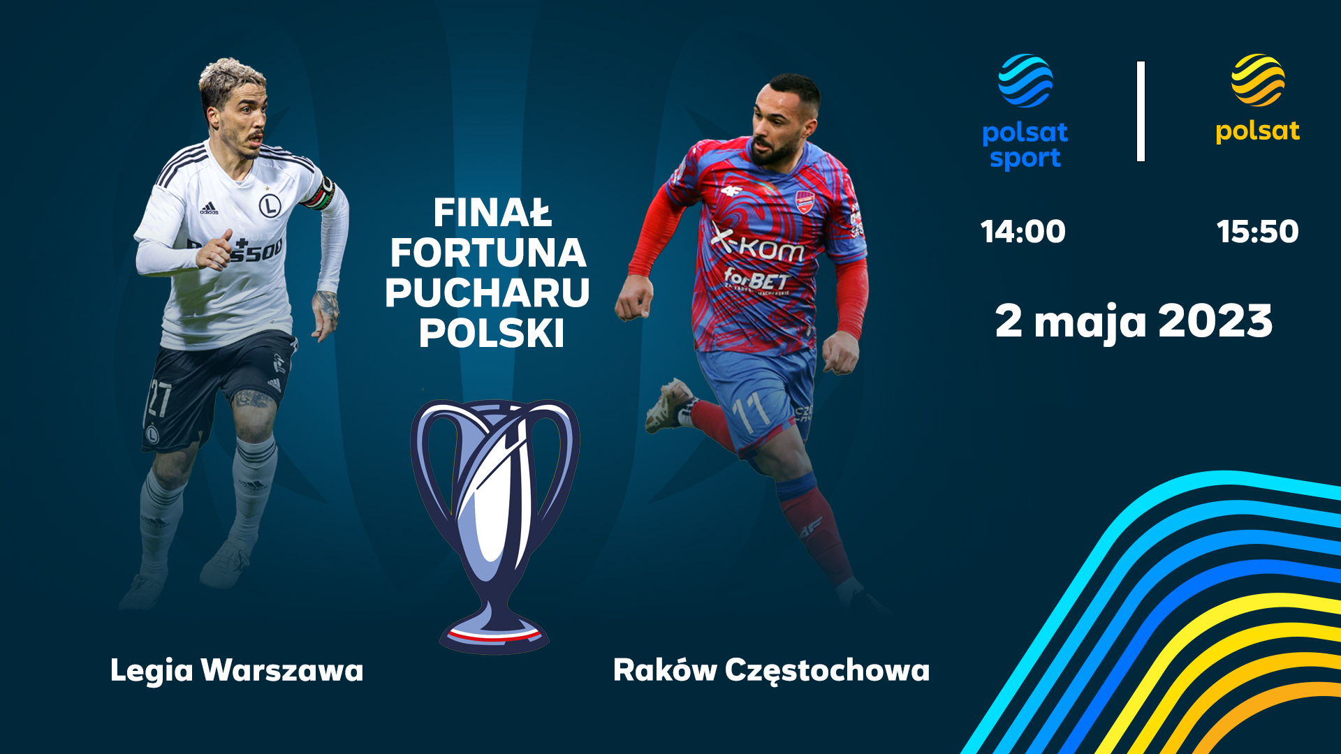 Finał Pucharu Polski 2 maja w Polsacie Sport, Polsacie i streamingu internetowym